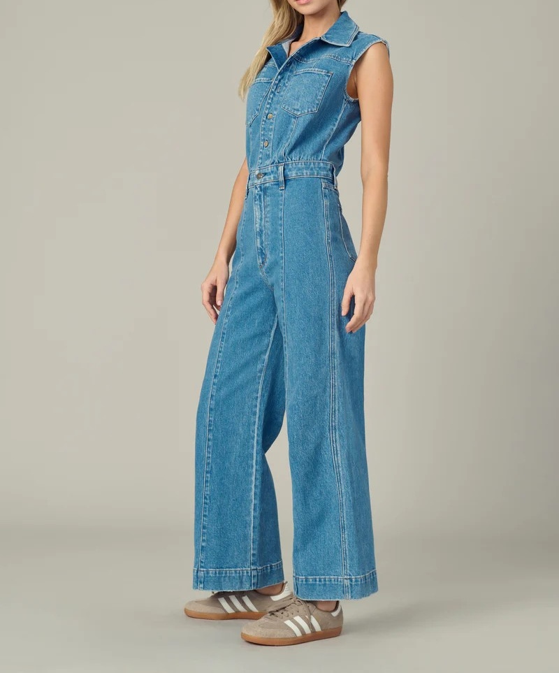 Joe's Jeans The Pasha Denim Jumpsuit MSRP $298