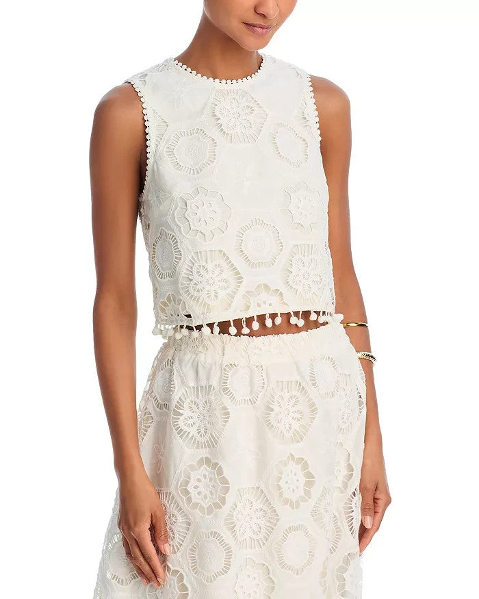 AQUA Crochet Tank Top MSRP $78
