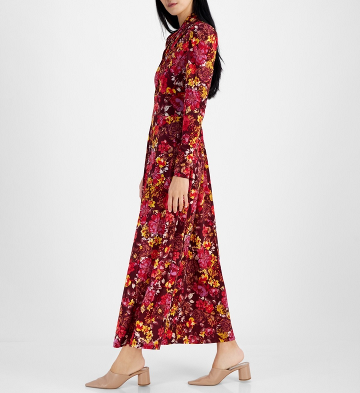 RACHEL Rachel Roy Harland Floral-Print A-Line Dress MSRP $139