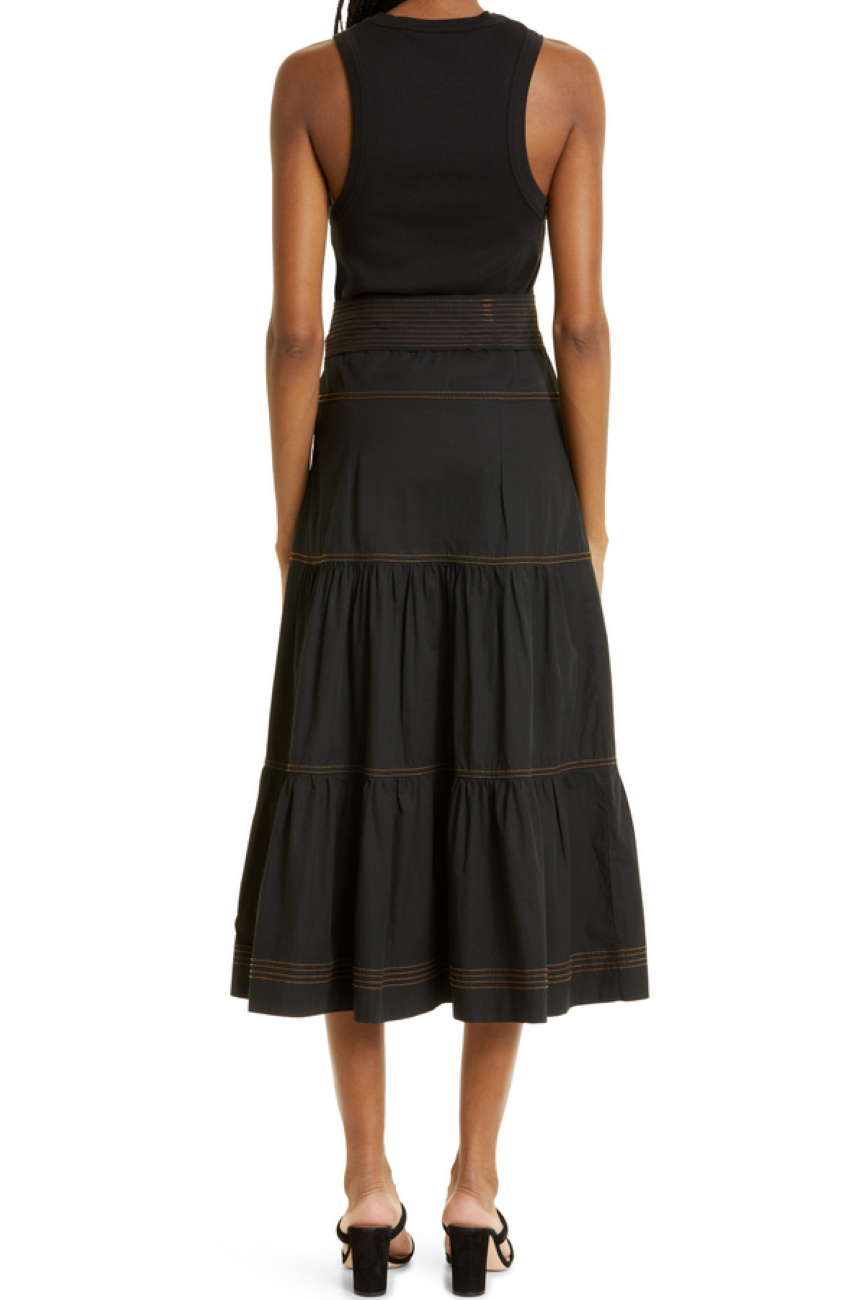 Veronica Beard Austyn Belted Midi Dress MSRP $428