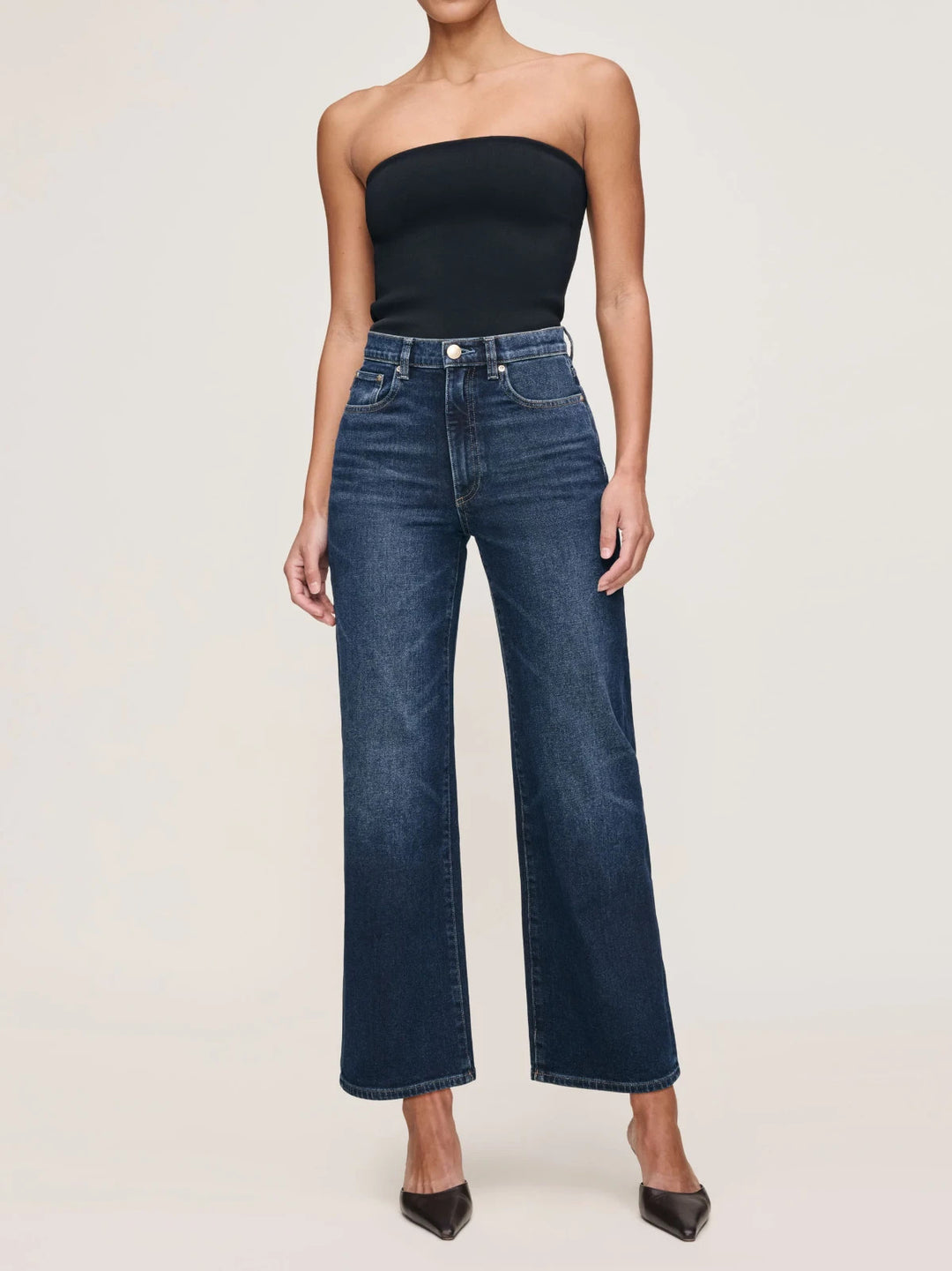 DL1961 Karmine Refined Wide Leg High Rise Jeans MSRP $229
