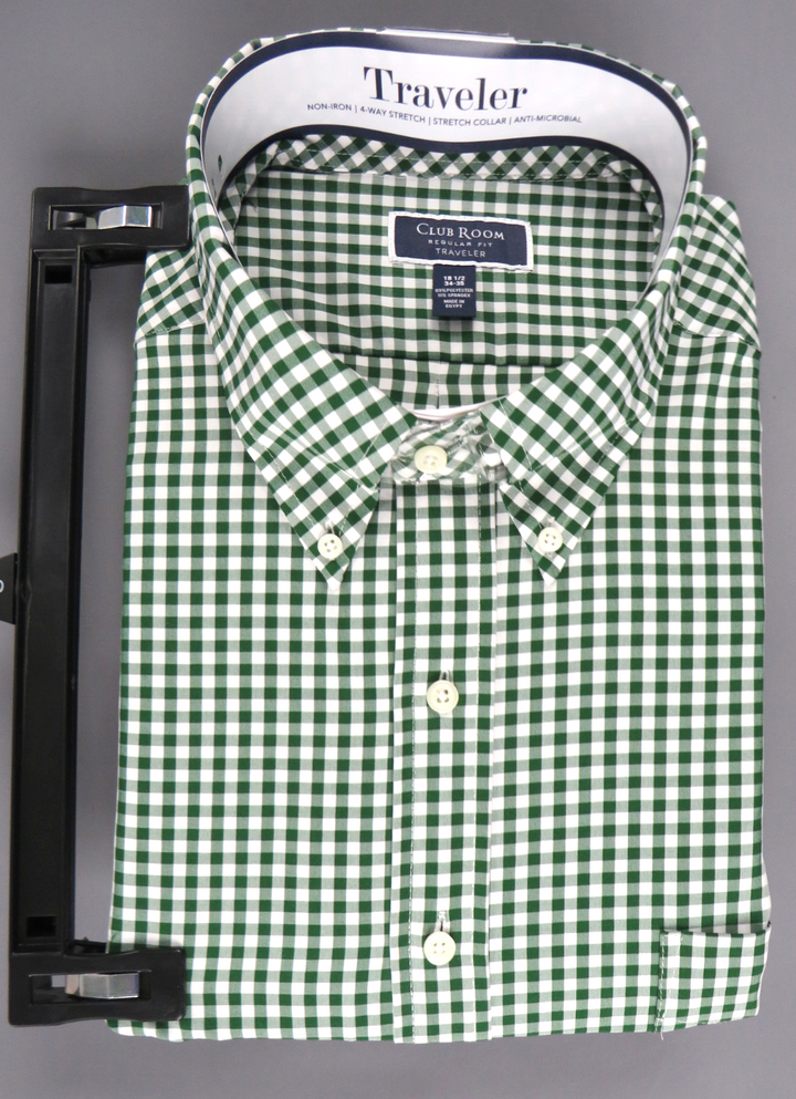 Club Room Regular Fit Traveler Dress Shirt MSRP $60