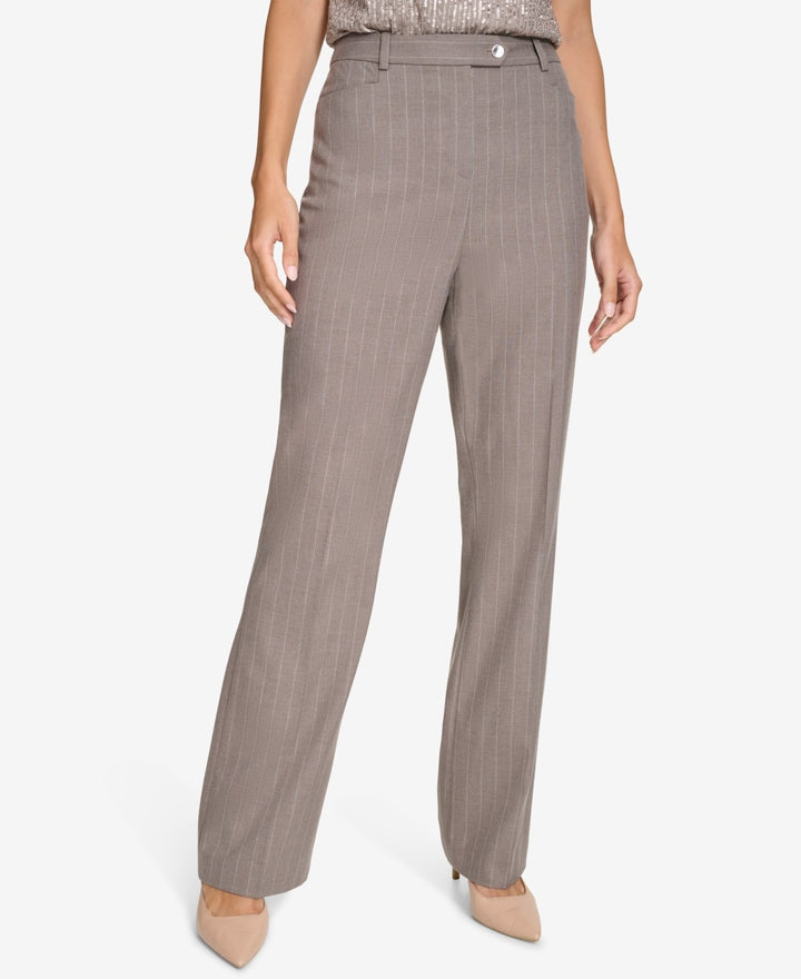 Calvin Klein Straight-Leg Pinstripe Pants MSRP $99