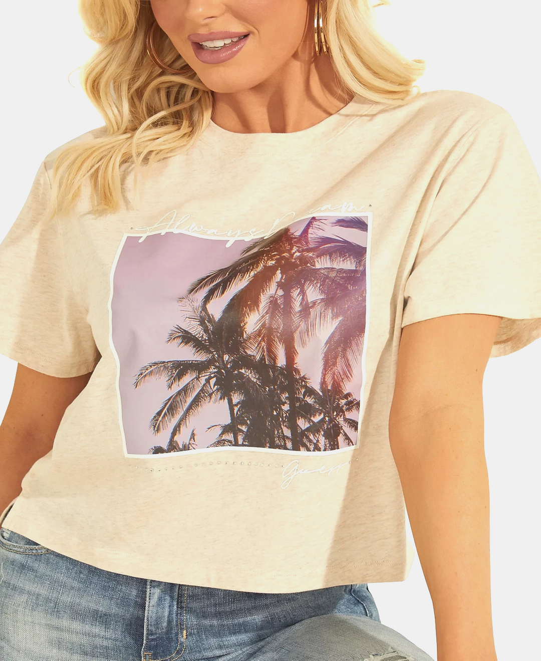 GUESS Corinne Cotton Graphic T-Shirt