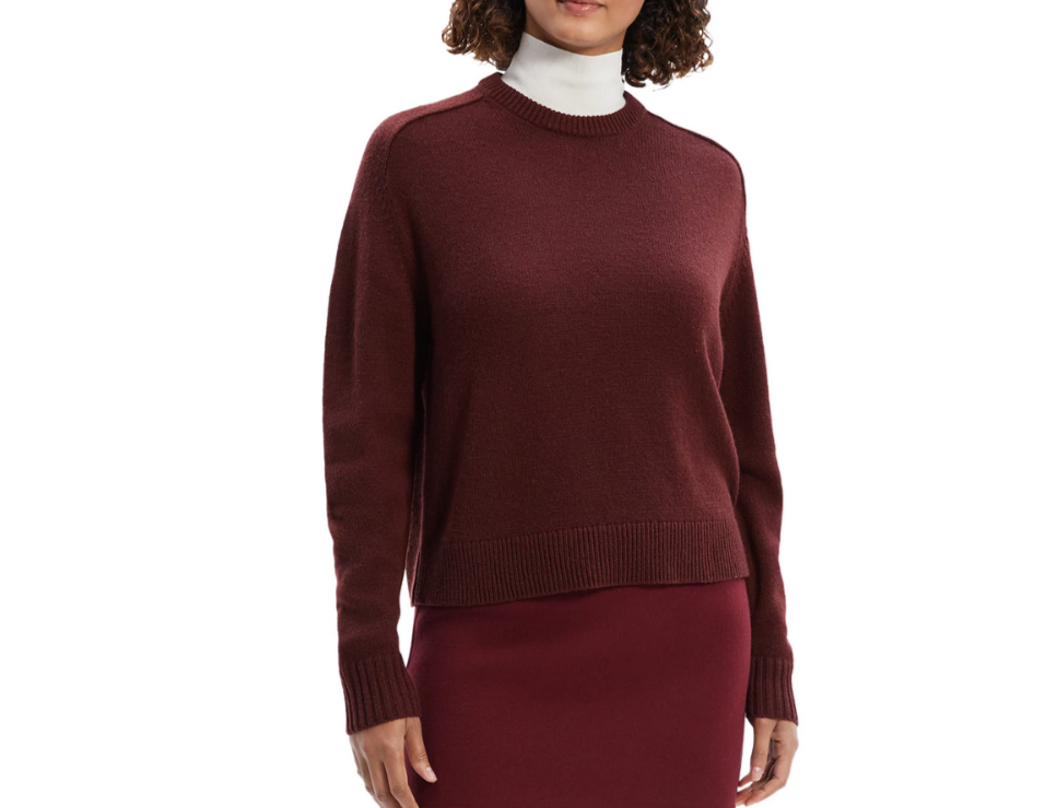 Theory Cashmere Cropped Sweater MSRP $345
