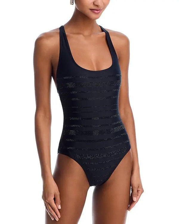 Kobi Halperin Stevie Rhinestone One Piece Swimsuit  MSRP $358
