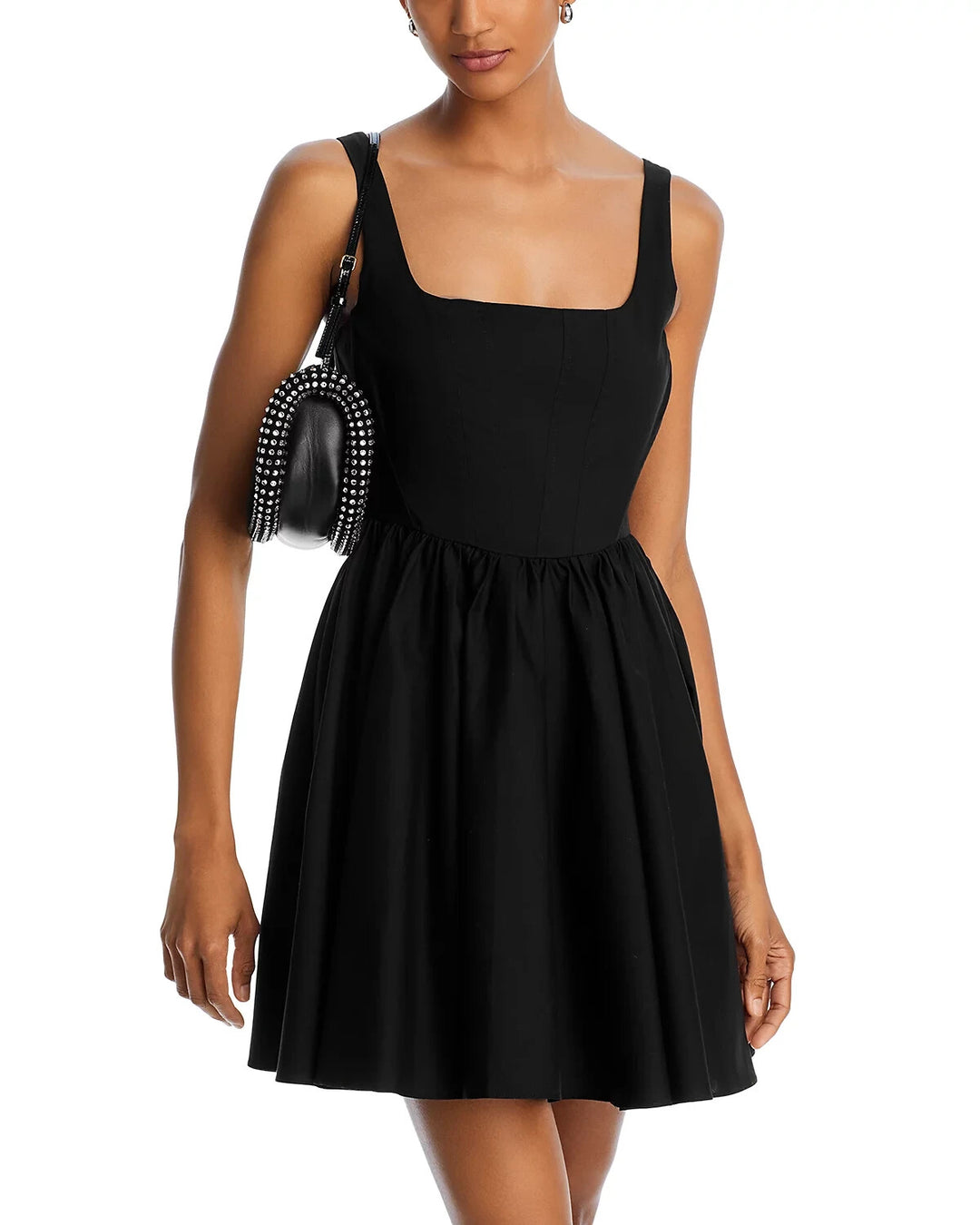 wayf jade corset mini dress WAYF WOMENS SIZE SMALL 'JADE' CORSET SLEEVELESS MINI DRESS BLACK COCKTAIL PARTY