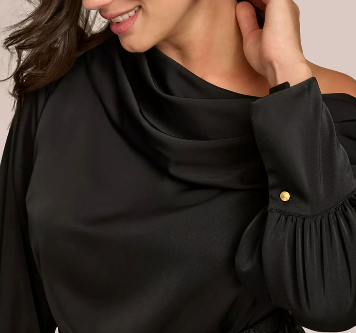 Donna Karan New York Plus Size One-Shoulder Sheath Dress MSRP $179