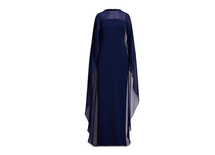 Lauren Ralph Lauren Cape Gown MSRP $265