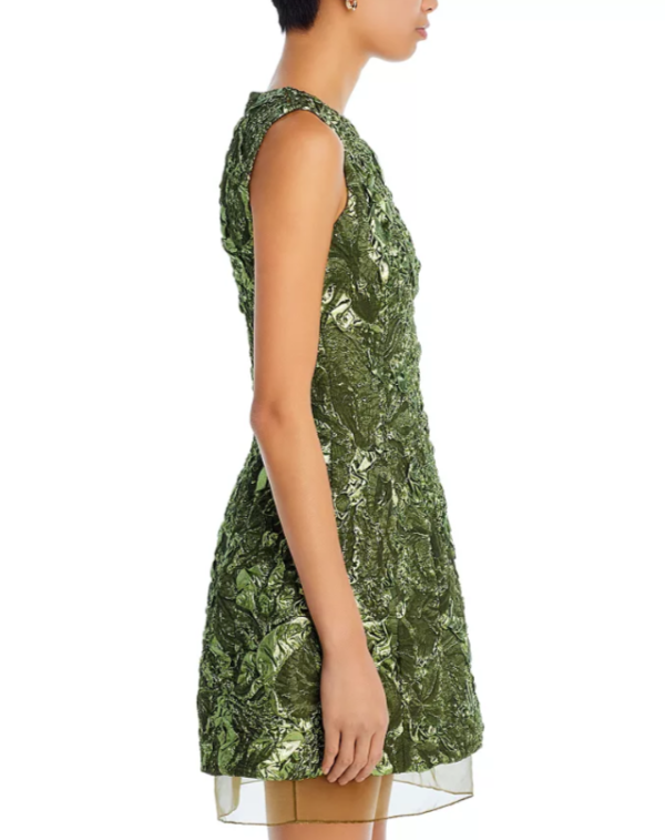 Jason Wu Collection Metallic Marine Jacquard Dress $2795 Size 10 # 10B 2655 New
