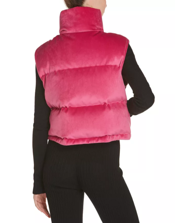 Moncler Blavet Velvet Down Puffer Vest MSRP $1160