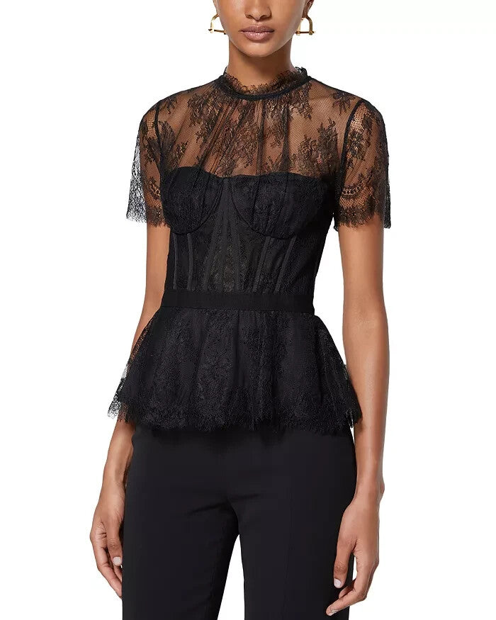 Simkhai Kehlani Lace Bustier Top MSRP $445