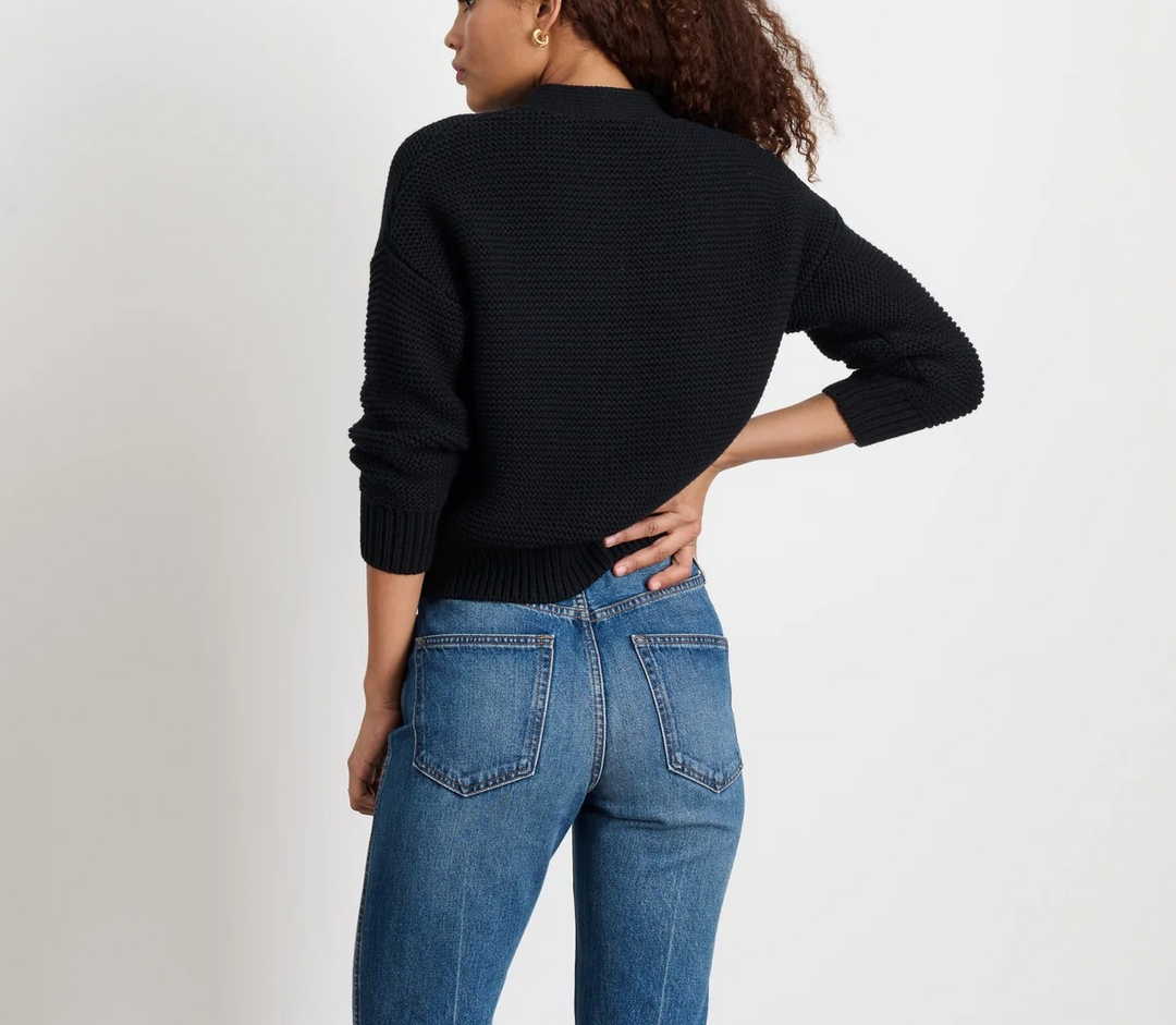 Alex Mill Nico Crewneck Cotton Cardigan MSRP $165