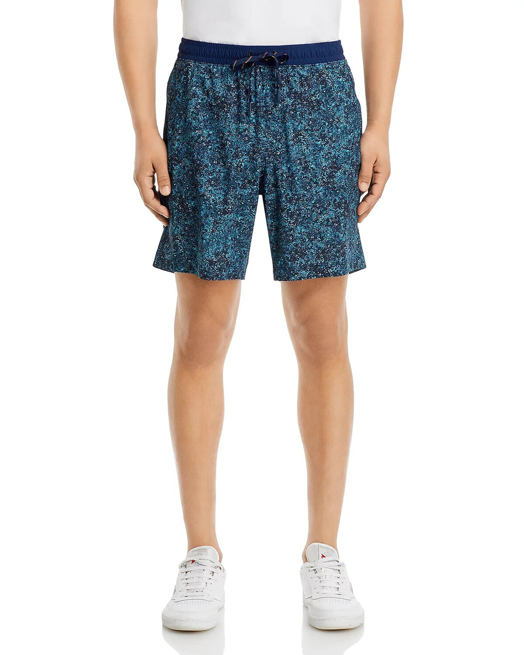 Rhone Pursuit Printed 7" Drawstring Shorts MSRP $80