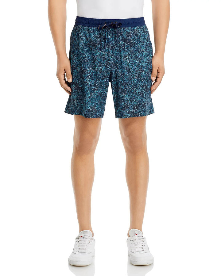 Rhone Pursuit Printed 7" Drawstring Shorts MSRP $80