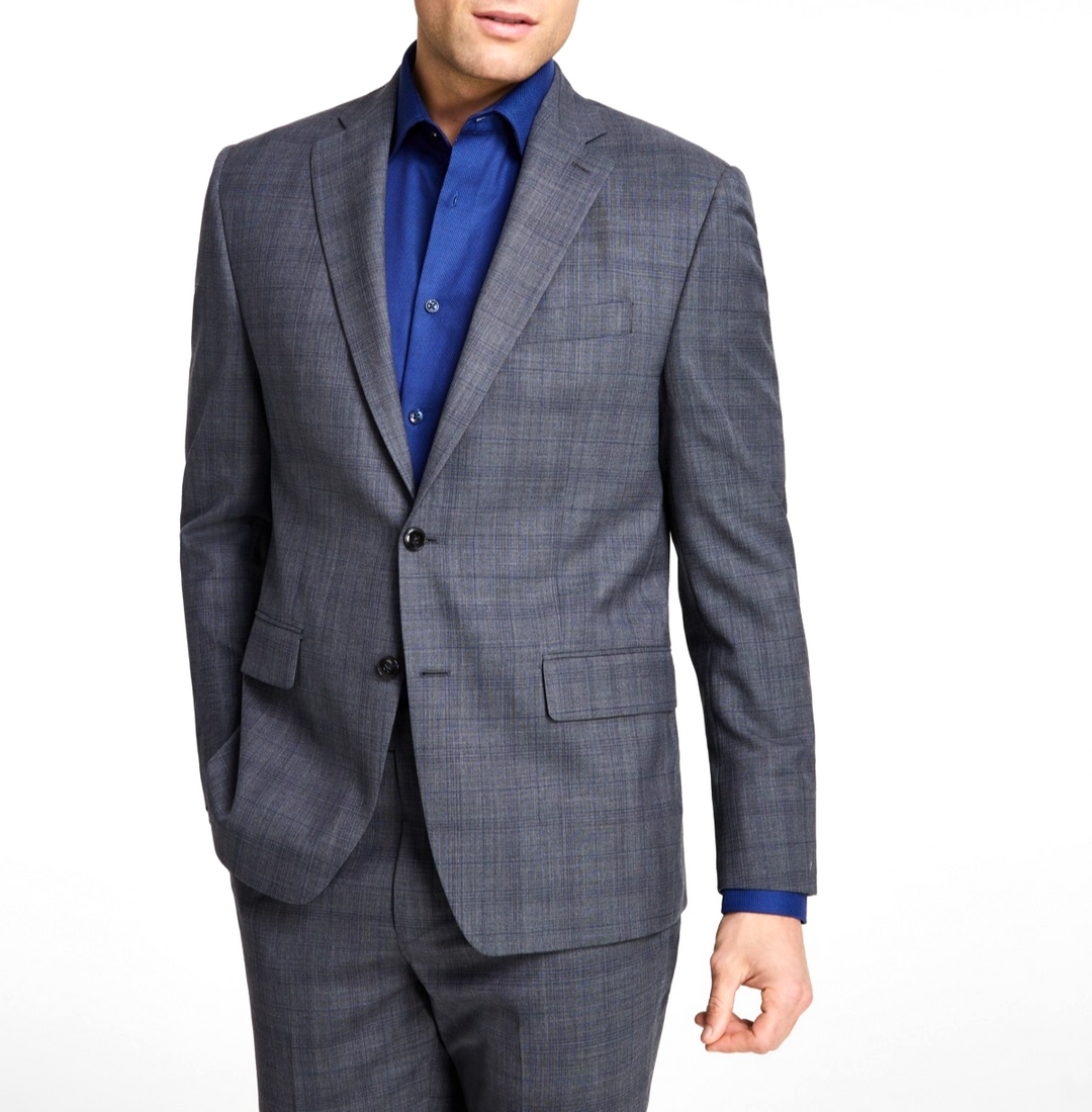 Michael Kors Classic-Fit Wool-Blend Stretch Suit Separate Jacket MSRP $450