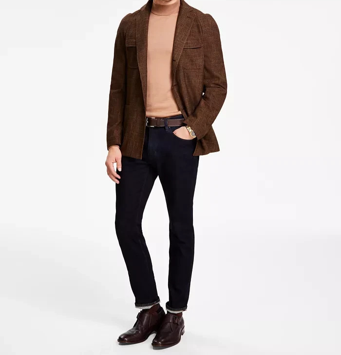 Tallia Men's Slim-Fit Raglan Sport Coat MSRP $295