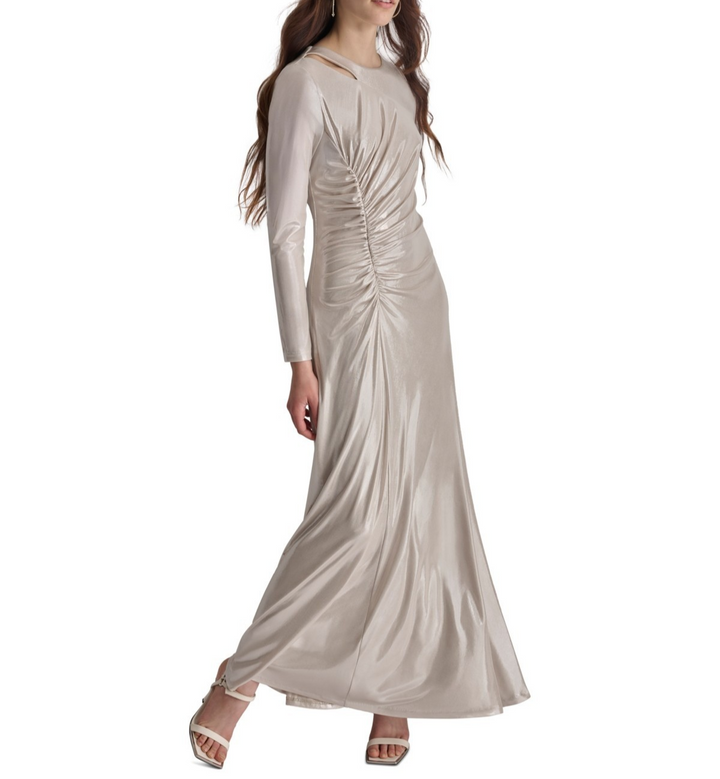 Dkny Ruched Cutout Gown MSRP $249