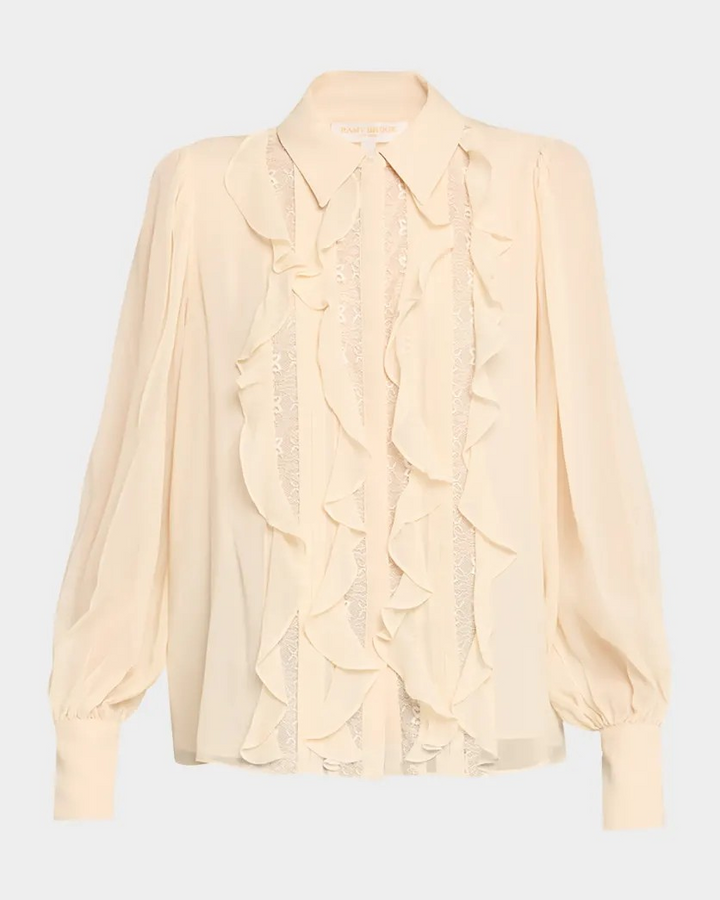 Ramy Brook Claire Blouse Bone MSRP $395