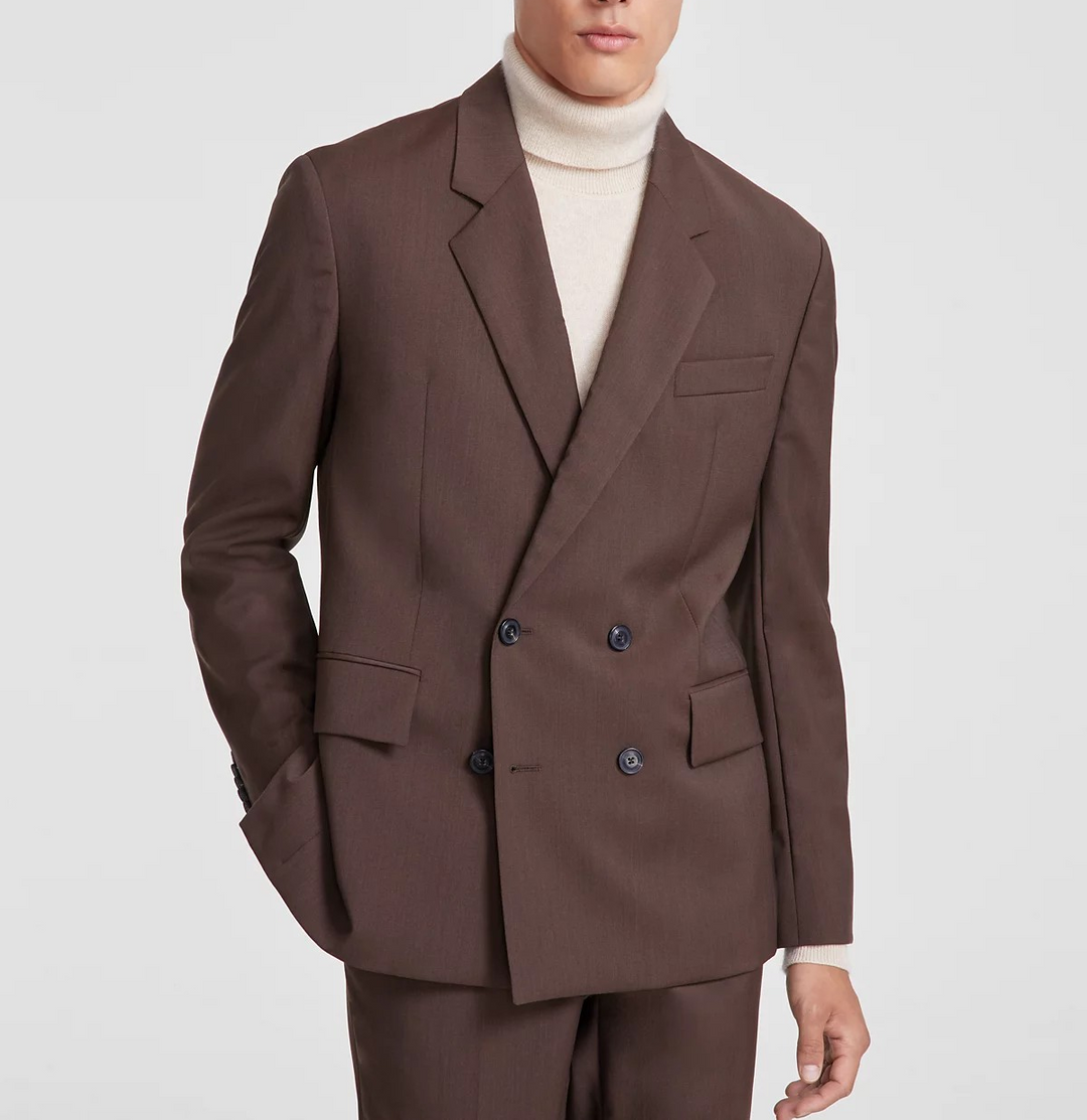 HUGO by Hugo Boss Men's Modern Fit Solid Wool Suit Jacket MSRP $445
