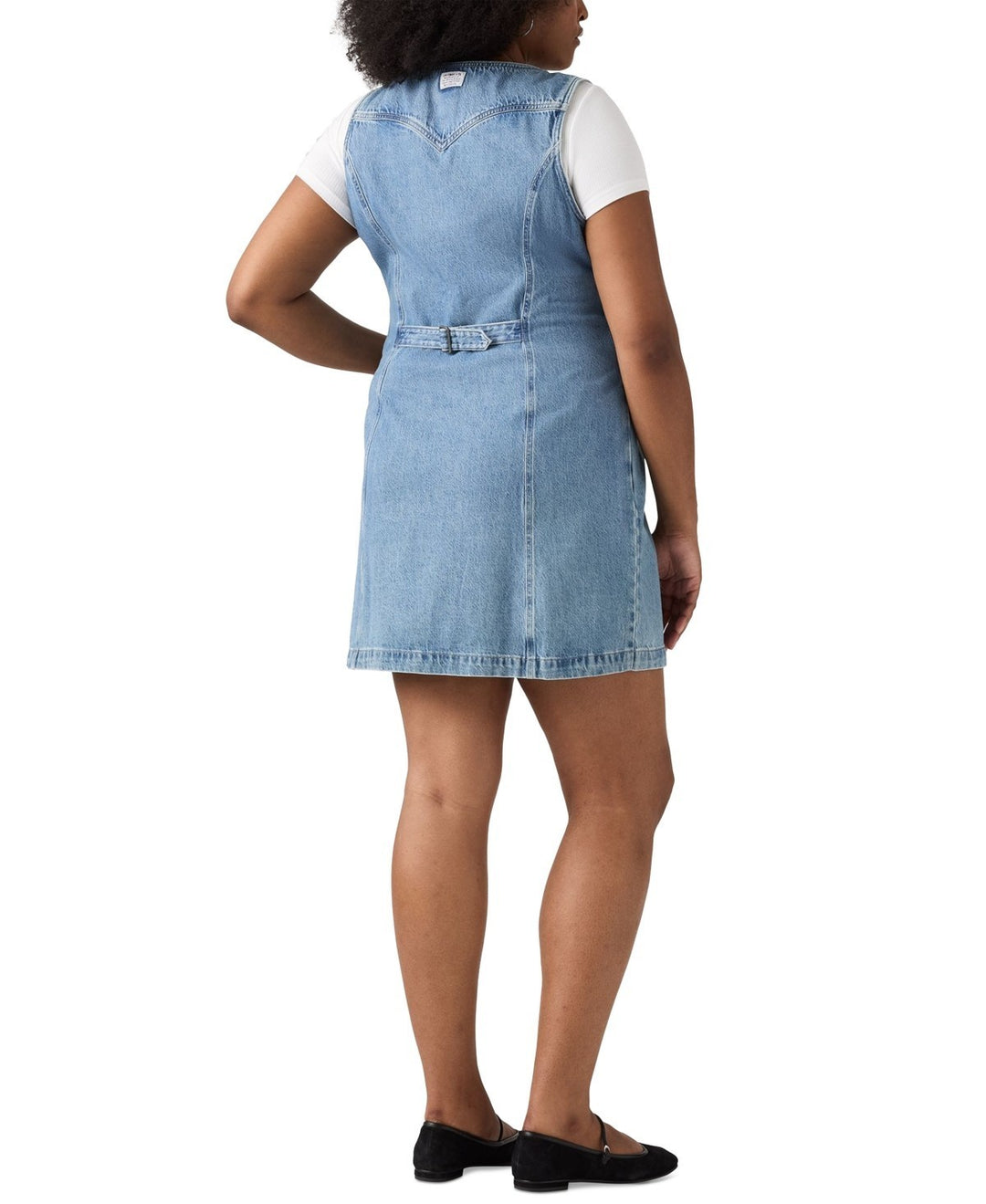 Levi's Plus Size Vianna Cotton V-Neck Vest Dress MSRP $69.95