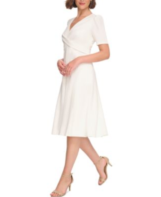 Tommy Hilfiger Crisscross Fit & Flare Dress MSRP $119