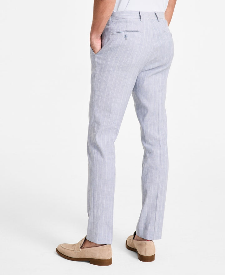 Calvin Klein Men's Slim-Fit Linen Suit Pants MSRP $135
