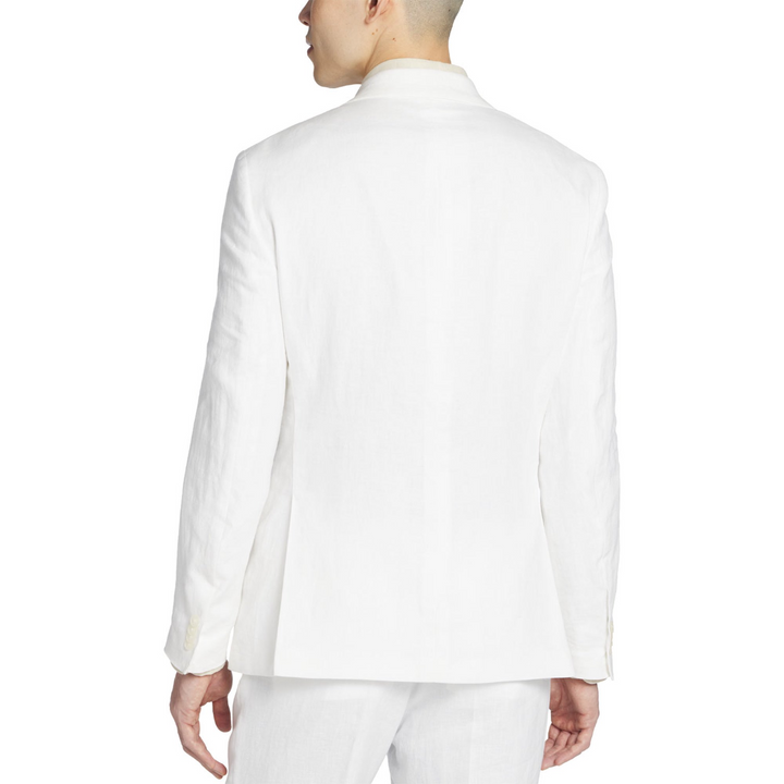 Bar III Men's Slim-Fit White 100% Linen Suit Jacket MSRP $360