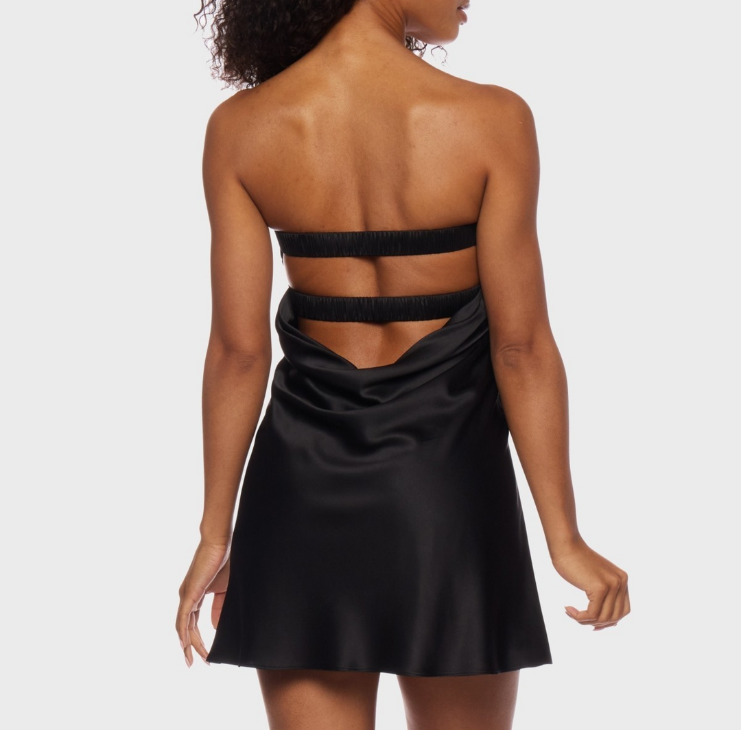 Alex & Sophia Juniors' Open-Back Strapless Dress MSRP $69