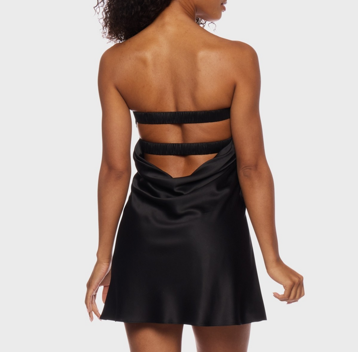 Alex & Sophia Juniors' Open-Back Strapless Dress MSRP $69