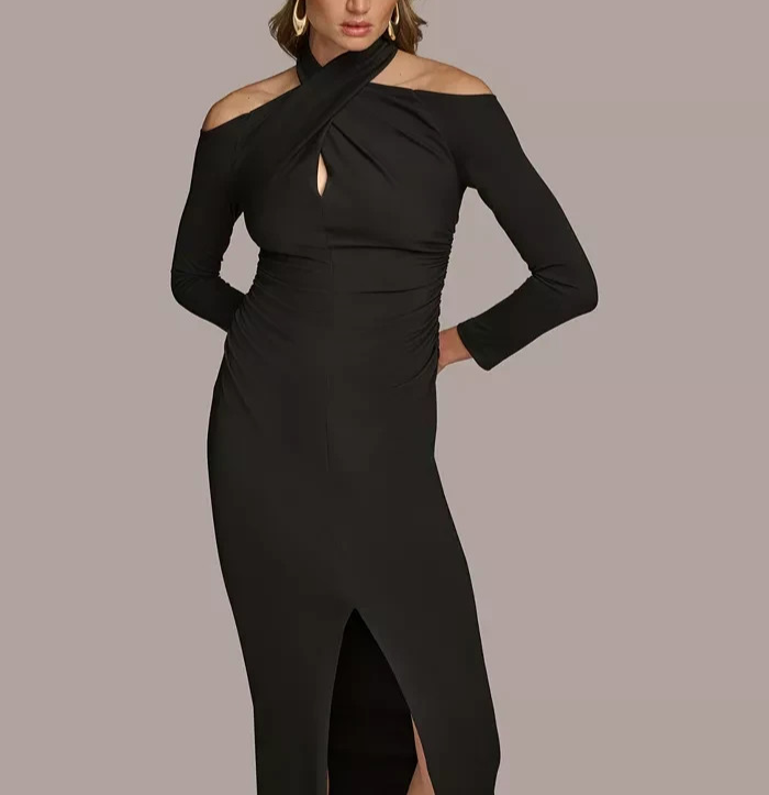 Donna Karan New York Cold-Shoulder Gown MSRP $219