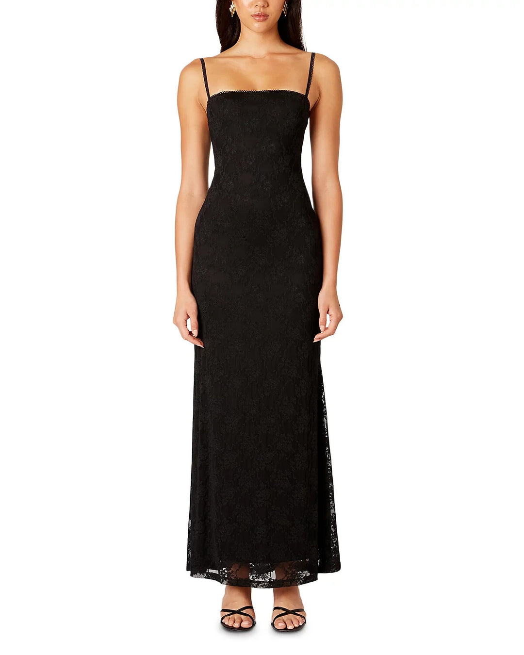 NIA Vetiver Lace Maxi Dress MSRP $98