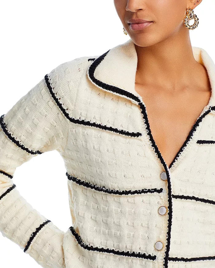 Line & Dot Mariner Crochet Sweater MSRP $104