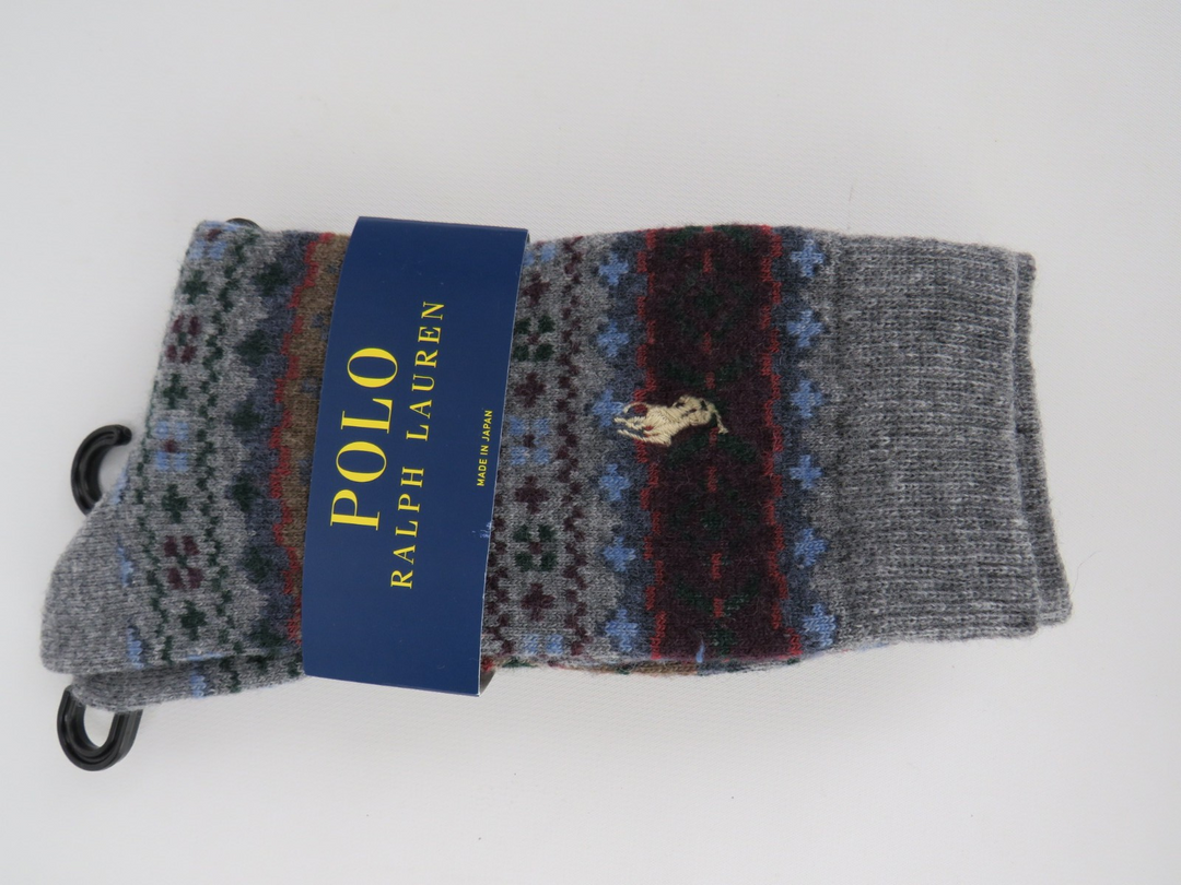 Polo Ralph Lauren  Fair Isle Wool-Blend Trouser Socks MSRP $28