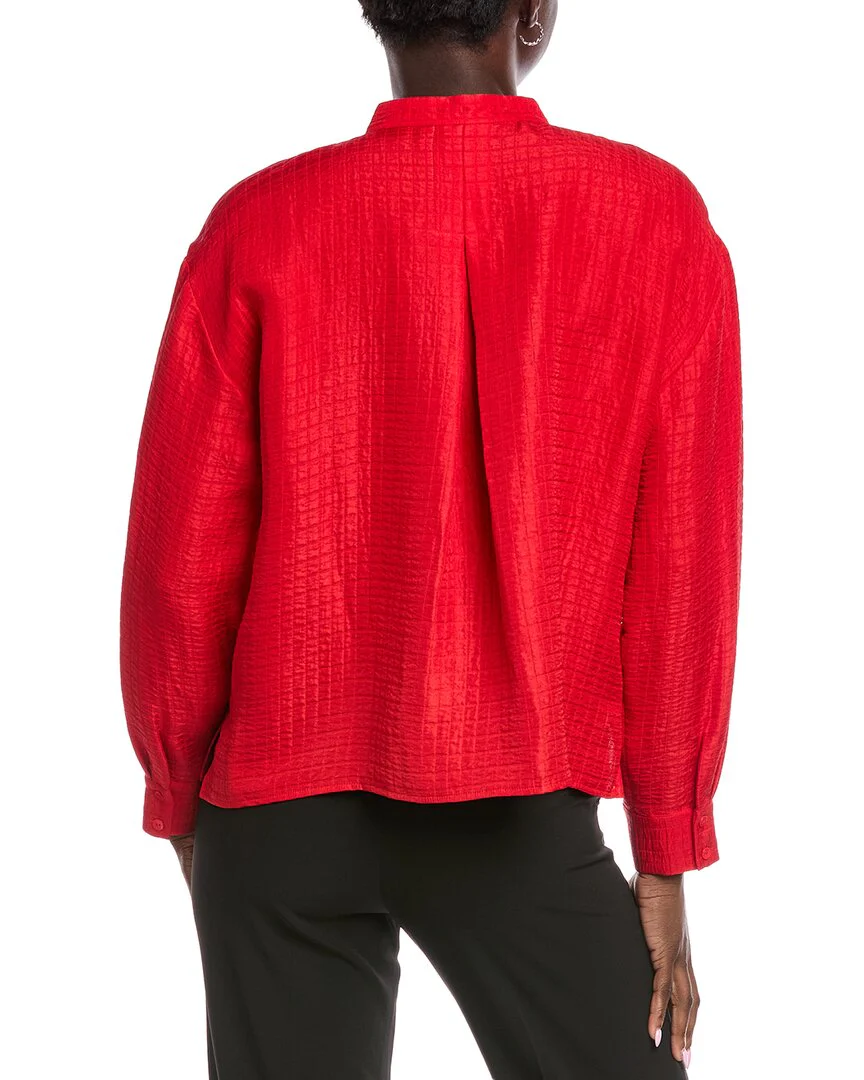 Eileen Fisher Mandarin Collar Top MSRP $298