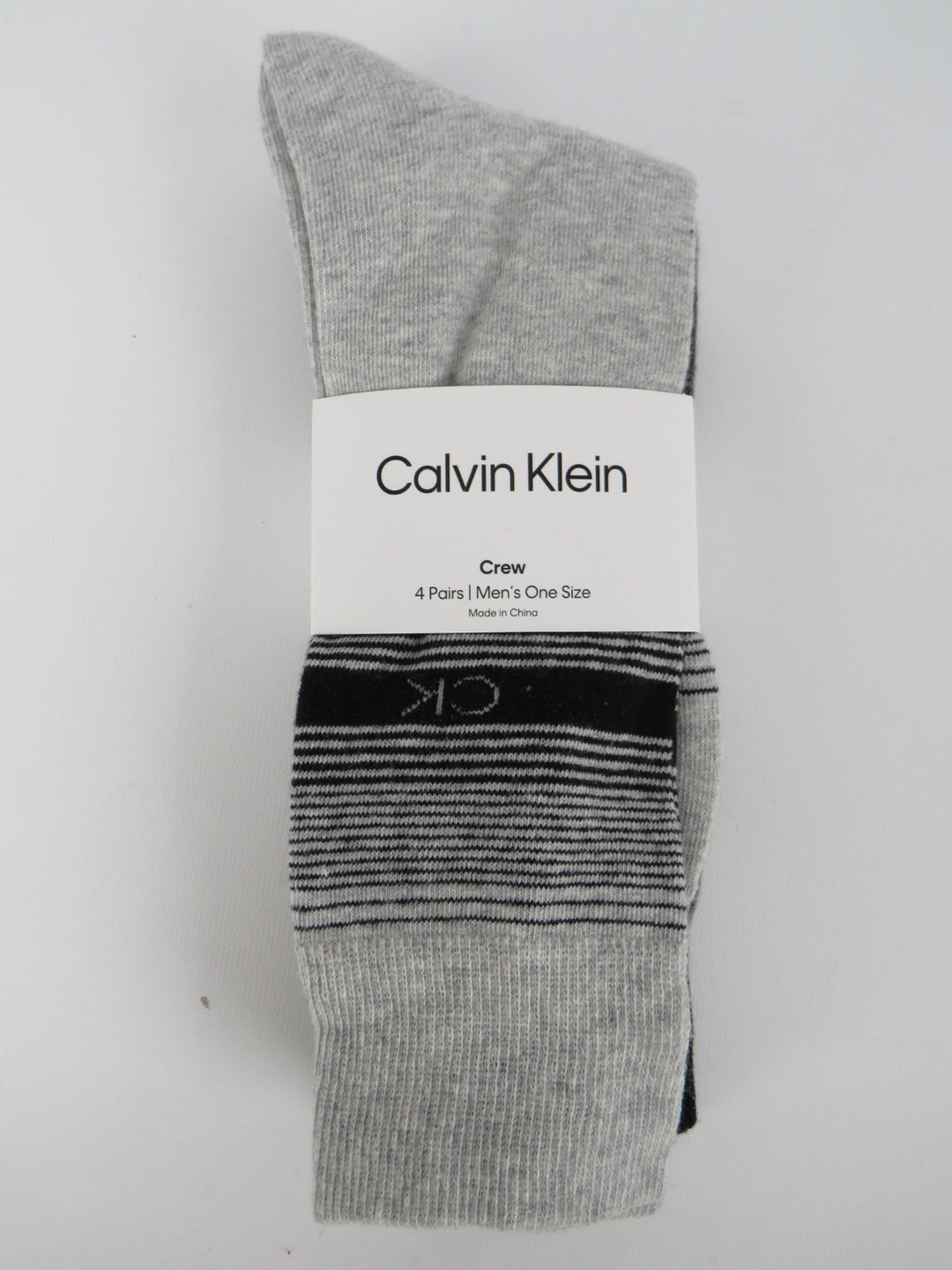 Calvin Klein Crew Length Dress Socks, Assorted Patterns, Pack of 4 MSRP $29