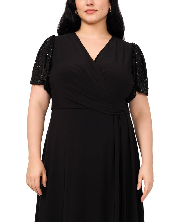 MSK Sequined Fit & Flare Dress MSRP $89