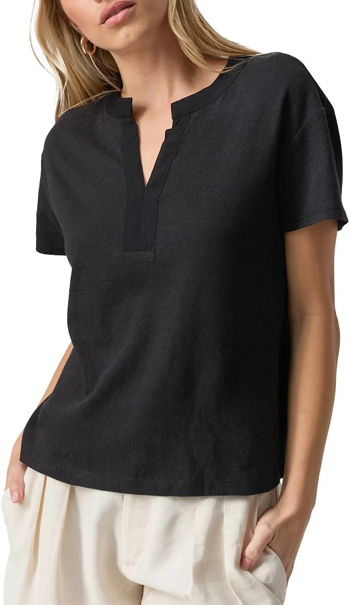 Sanctuary Women's Easy Breezy Peasant T-Shirt MSRP $49