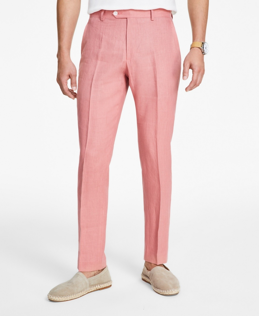 Tommy Hilfiger Men's Modern-Fit Pure Linen Pant MSRP $125