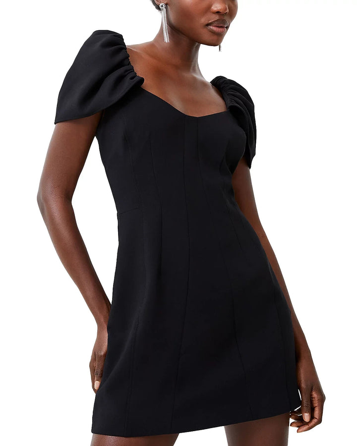 FRENCH CONNECTION Whisper Puffed Shoulder Dress MSRP $148