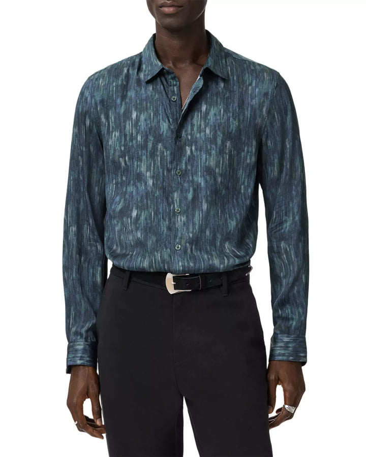 John Varvatos Ross Printed Slim Fit Shirt MSRP $248