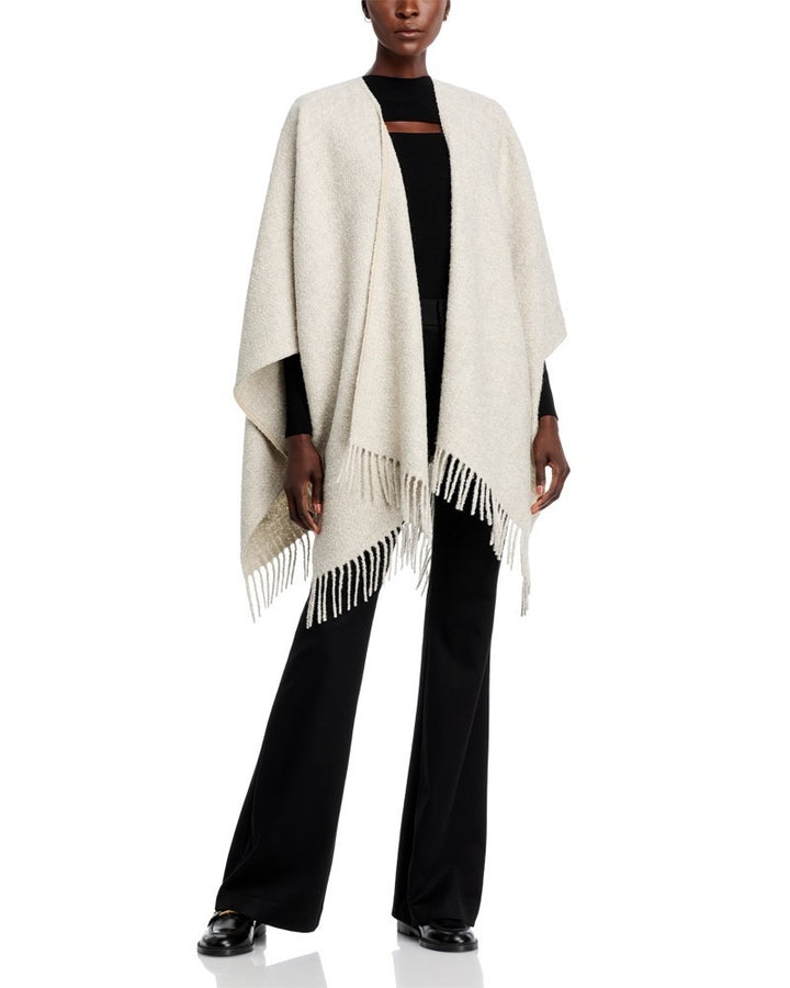 EILEEN FISHER Alpaca Silk Boucle Poncho MSRP $398
