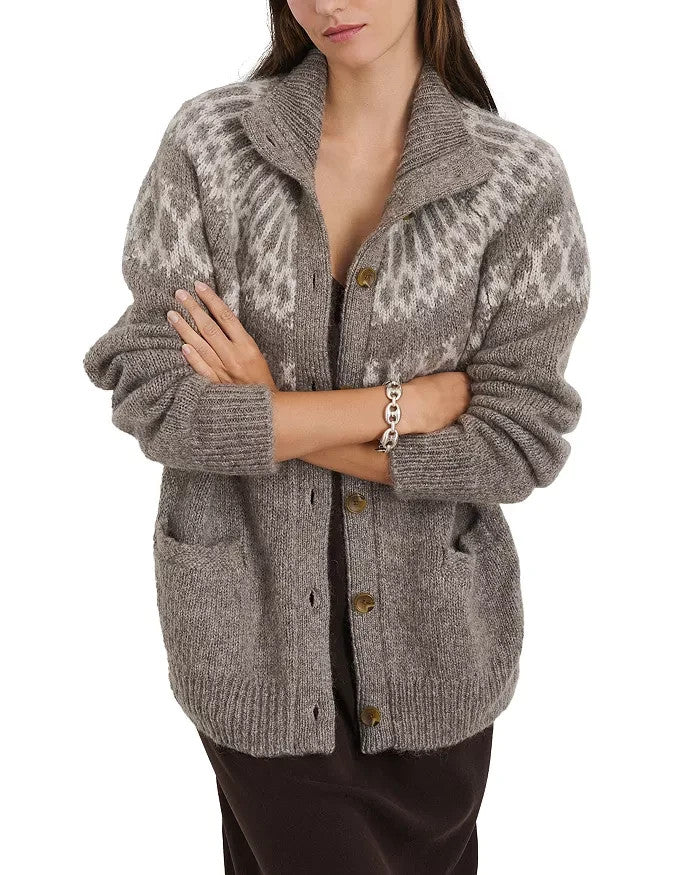 Alex Mill Louie Fair Isle Cardigan MSRP $275