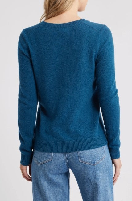 C by Bloomingdale's Cashmere V-Neck Cashmere Sweater MSRP $178