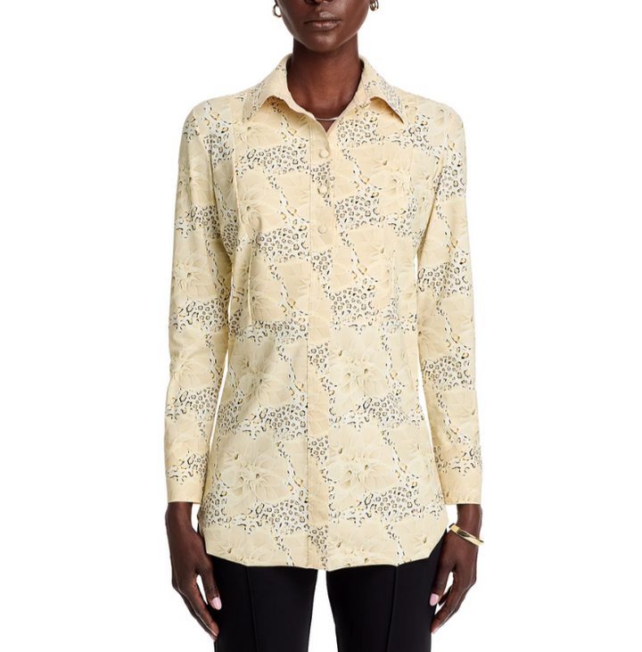 Chiara Boni La Petite Robe Printed Top MSRP $420
