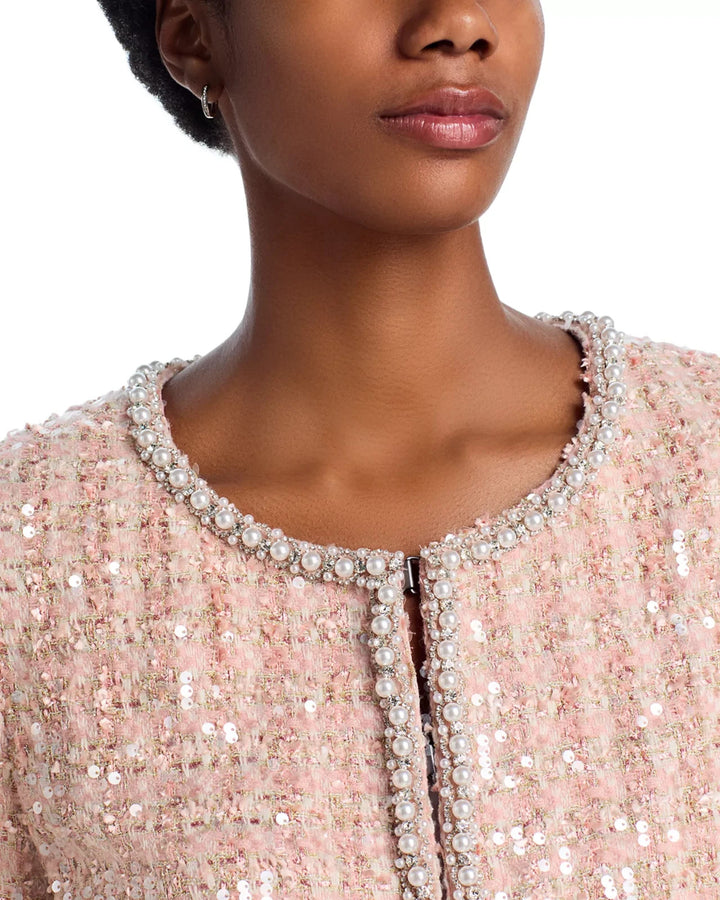 Alice and Olivia Kidman Embellished Boxy Jacket MSRP $795