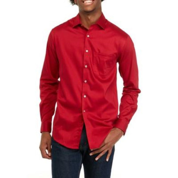 Van Heusen Regular-Fit Ultraflex Dress Shirt MSRP $65