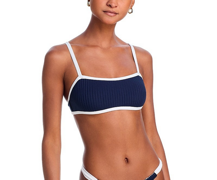 Aqua Swim Bandeau Swim Top MSRP $68