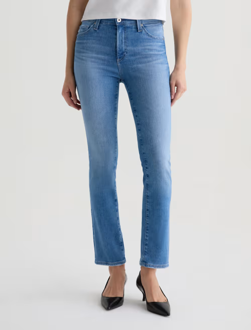 AG Mari Mid-Rise Slim Straight Jeans MSRP $225