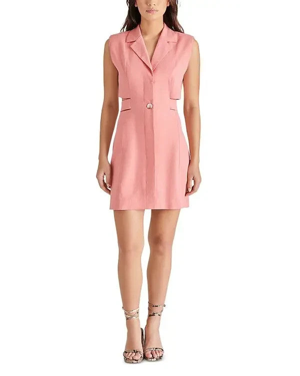 Steve Madden Evan Cutout Mini Shirt Dress MSRP $99